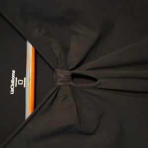 Liz Claiborne Black Bow Detail Top Sleeveless 95% Cotton 5 % Spsndex